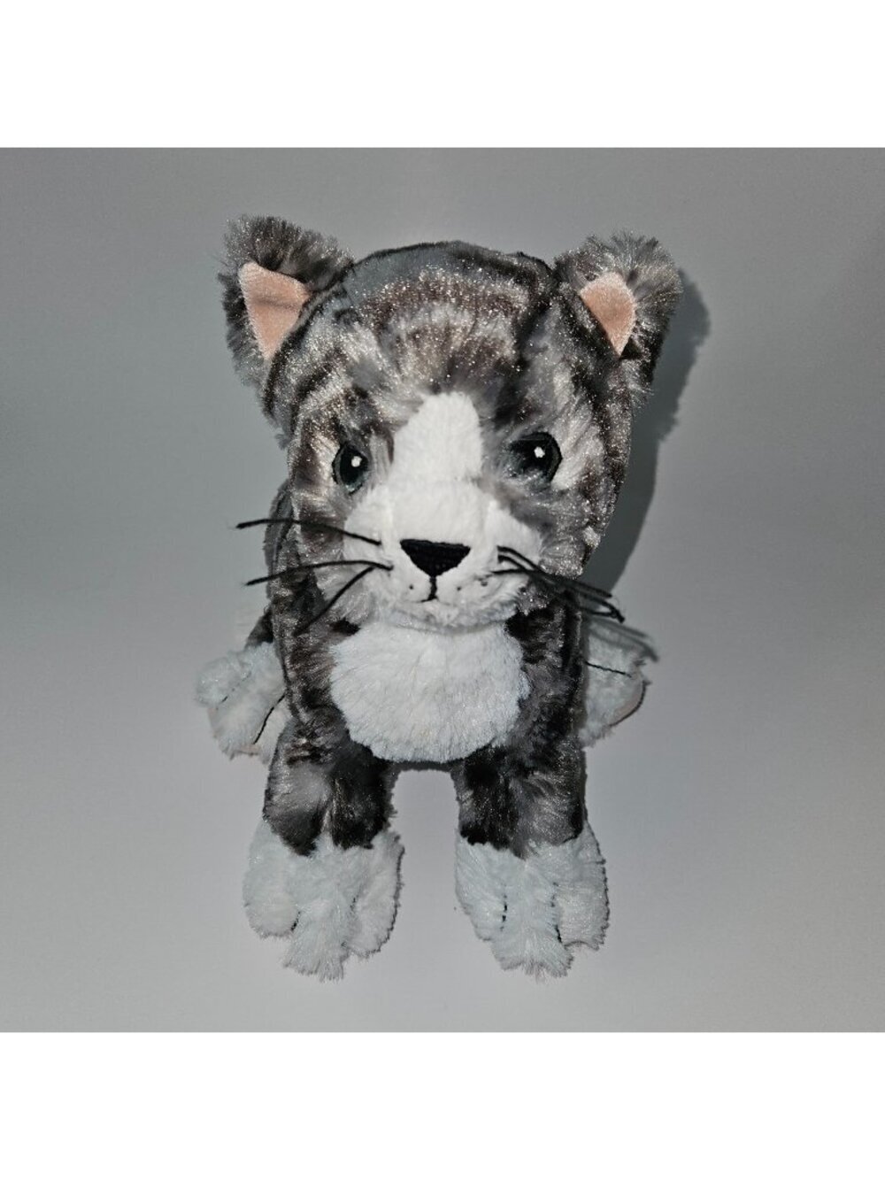 Gray Tabby Kitty Cat Plush IKEA Lilleplutt Plush 9" Soft Stuffed Animal Toy